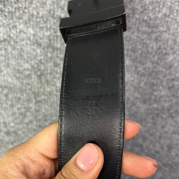 Louis Vuitton LV Initiales Belt - Black M9808 Made in Spain - Picture 6 of 9
